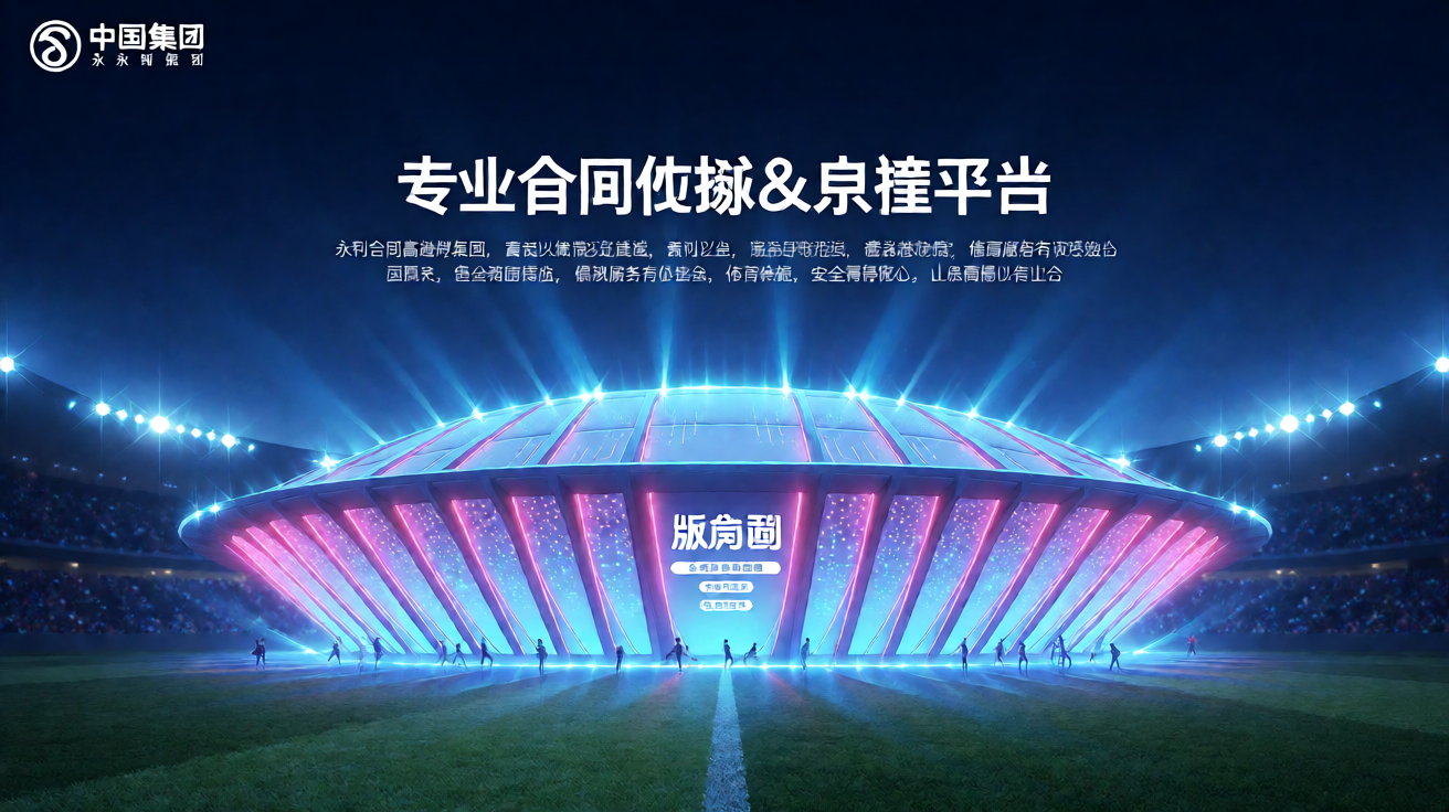体育场馆夜景灯光效果